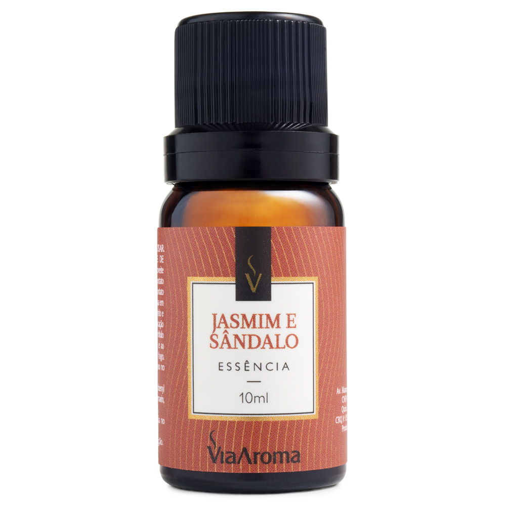 Via Aroma Essência Jasmim e Sândalo 10ML